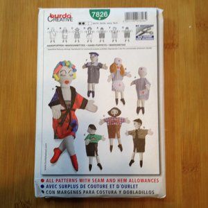 Burda Creative Handpuppet Sewing Pattern #7826